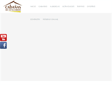 Tablet Screenshot of cabanasdejavalambre.com